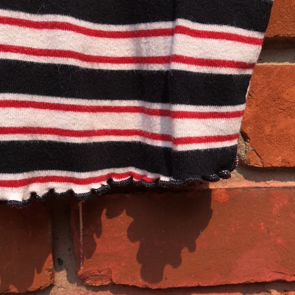 Topshop striped long sleeve crop top - Picture 3 of 5